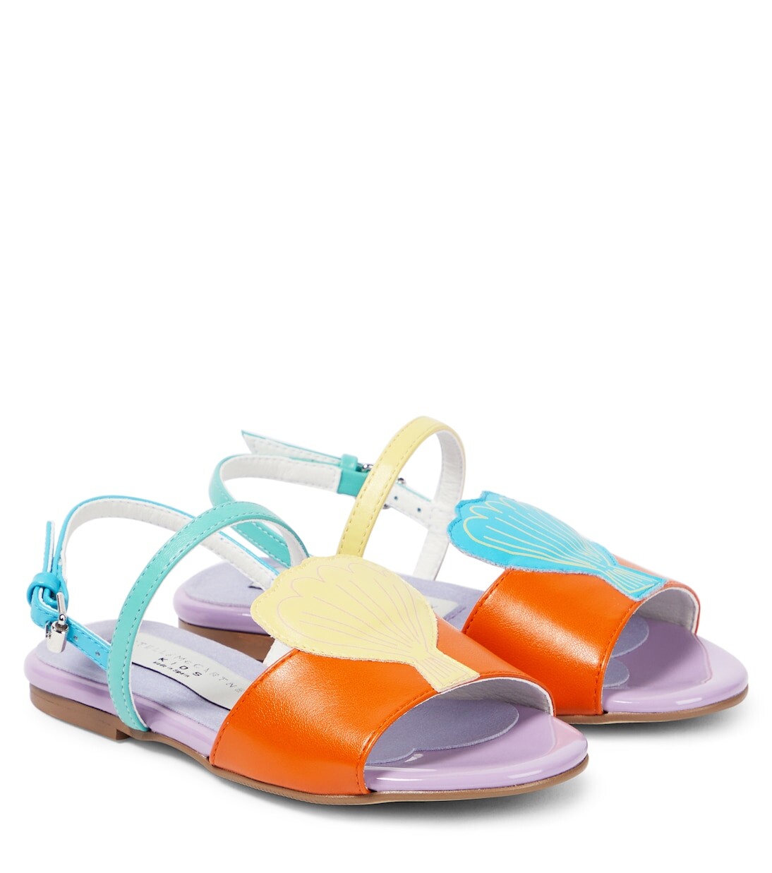 

Босоножки с аппликацией из ракушек Stella Mccartney Kids, мультиколор