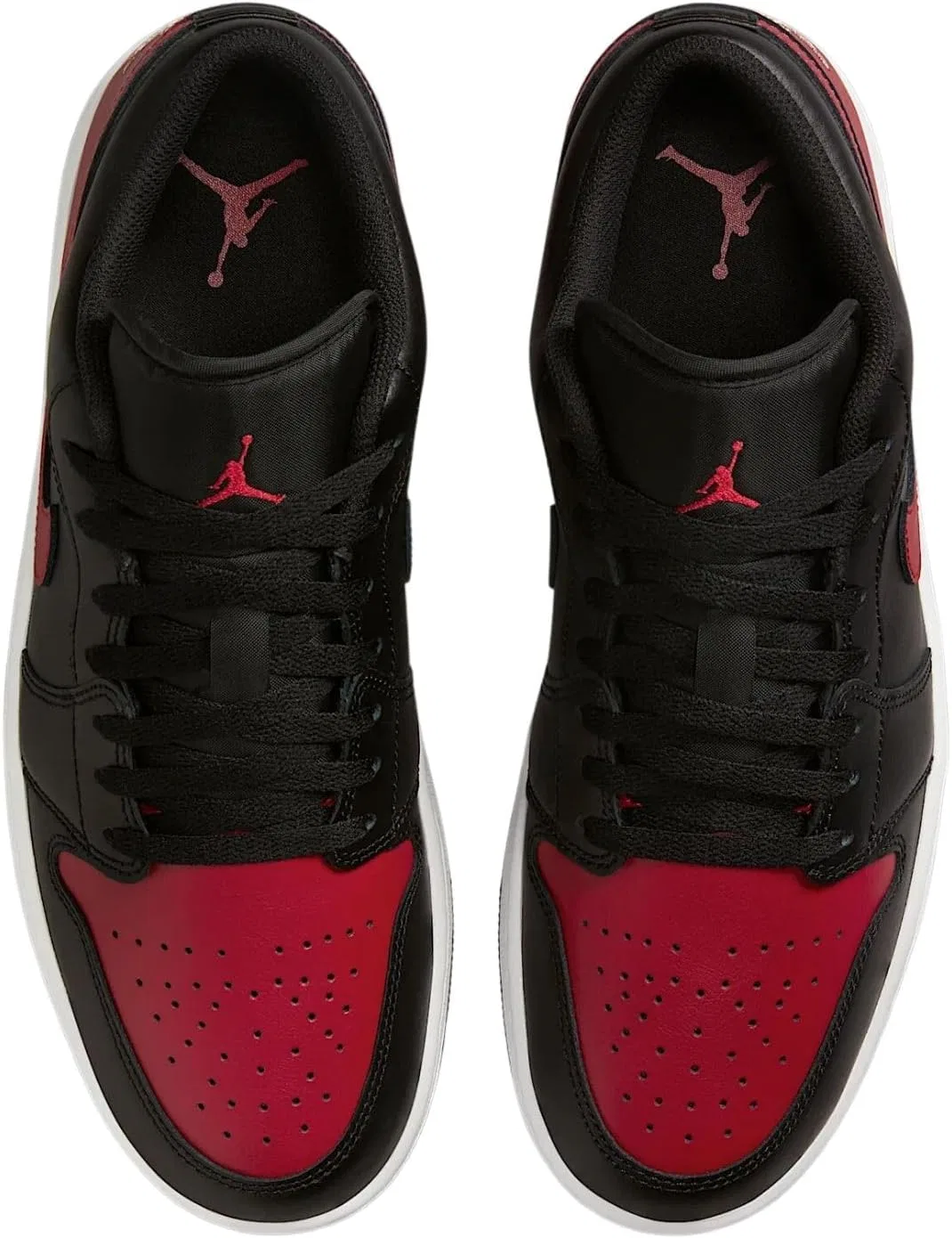 Кроссовки Nike Air Jordan 1 Low, Black/Varsity Red-summit White — фото 3