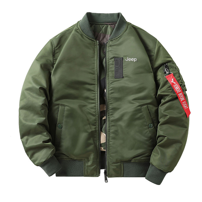 

Jeep Пилотская куртка унисекс, Army Green Double-Sided Puffer Jacket