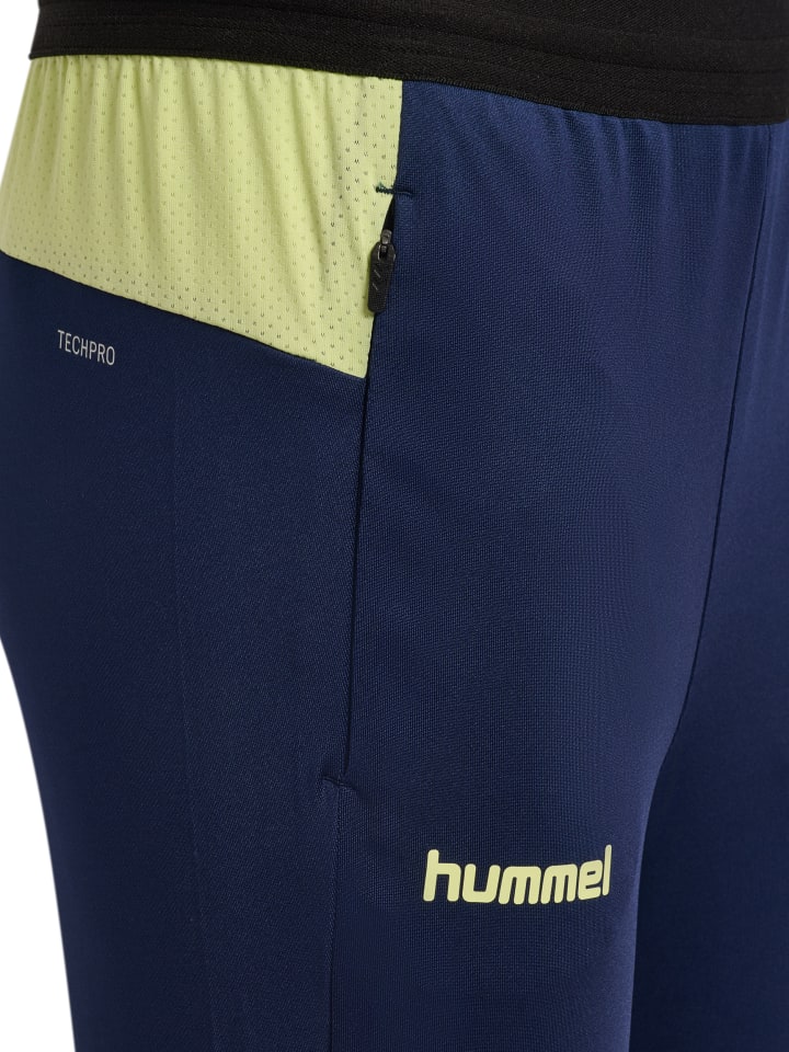 Hummel Детские брюки Hmlblaze в цвете MARINE/SHADOW LIME — фото 3