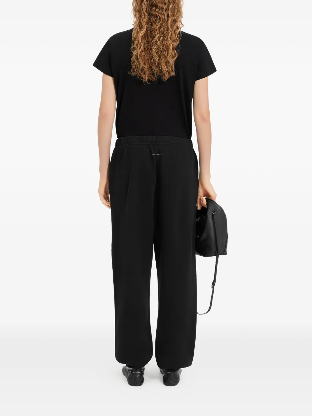 Спортивные брюки с нашивкой-лейблом Mm6 Maison Margiela, черный — фото 4