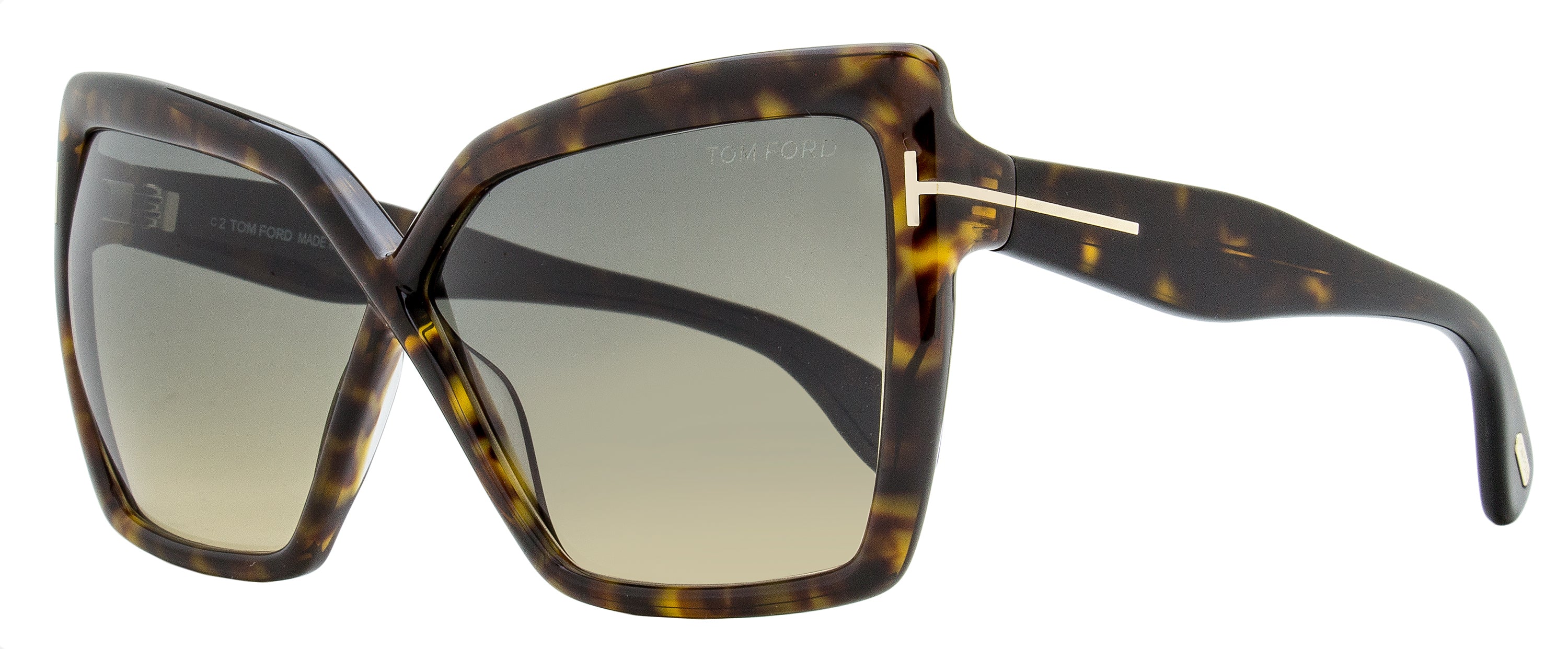 

Солнцезащитные очки женские Tom Ford Fiore TF1195 52B Dark Havana 63 мм