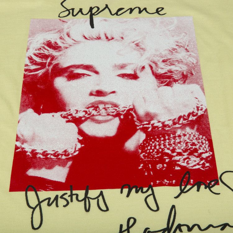 Футболка Supreme Madonna T-Shirt, Pale Yellow — фото 2