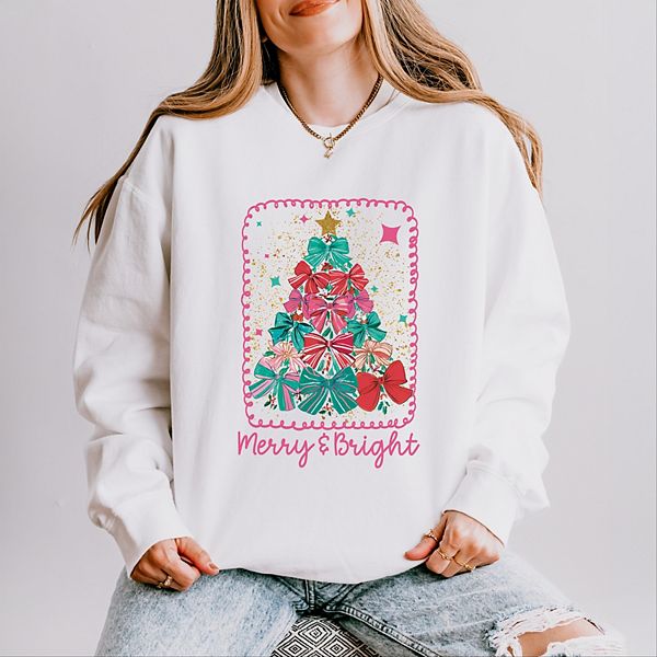 

Свитшот женский легкий garment dyed с бантом Merry & Bright Simply Sage Market, White, Белый, Свитшот женский легкий garment dyed с бантом Merry & Bright Simply Sage Market, White