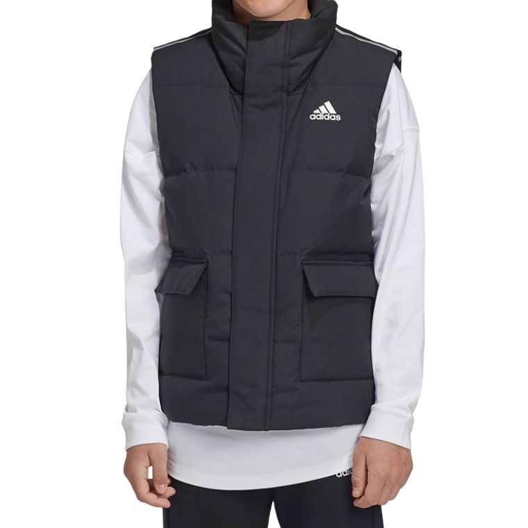 Жилет Adidas YK J Down, черный — фото 4