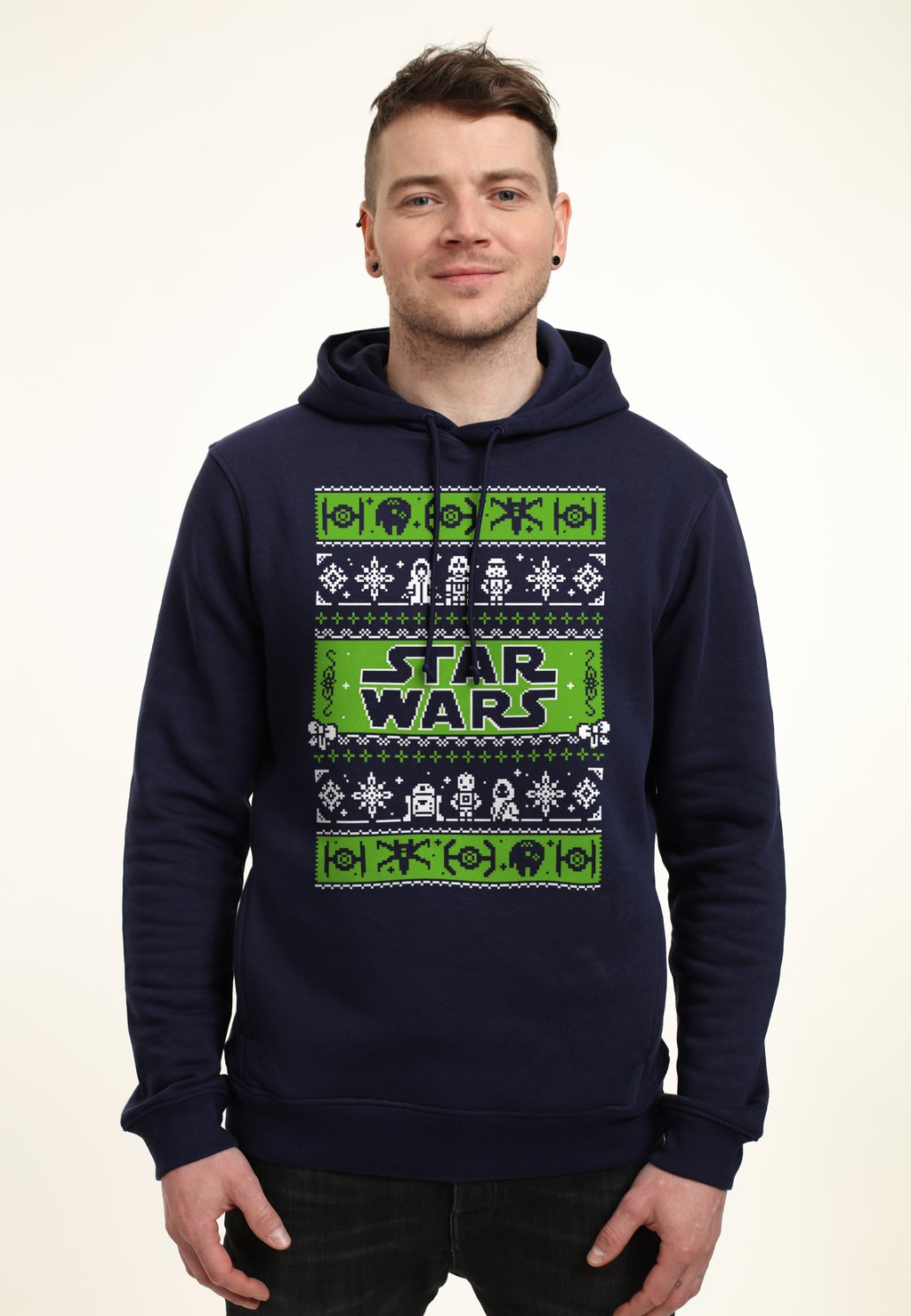 

Толстовка с капюшоном STAR WARS CLASSIC XMAS TIME Star Wars, темно-синий