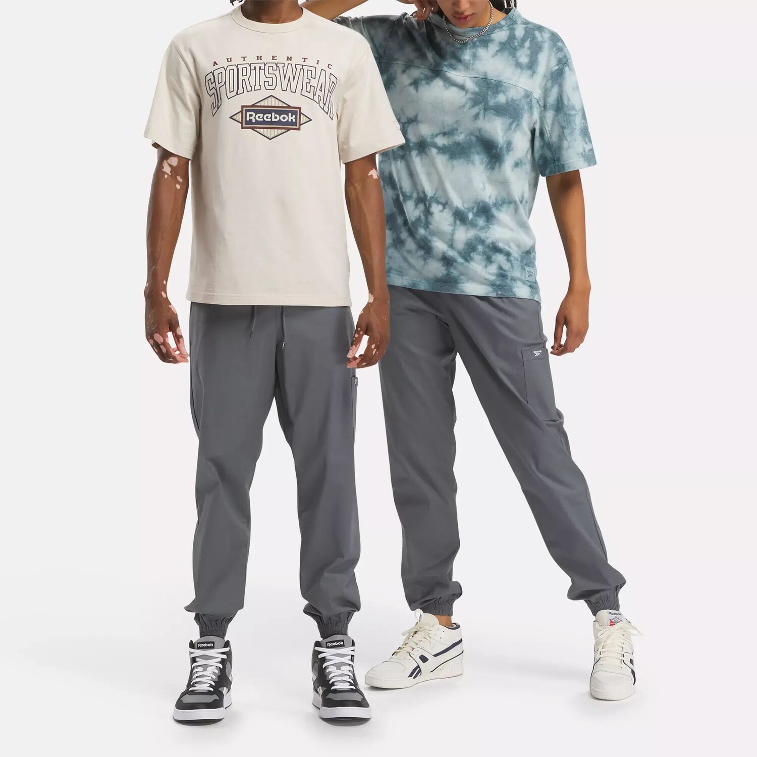 

Тканые джоггеры Classics Wardrobe Essentials Reebok, серый