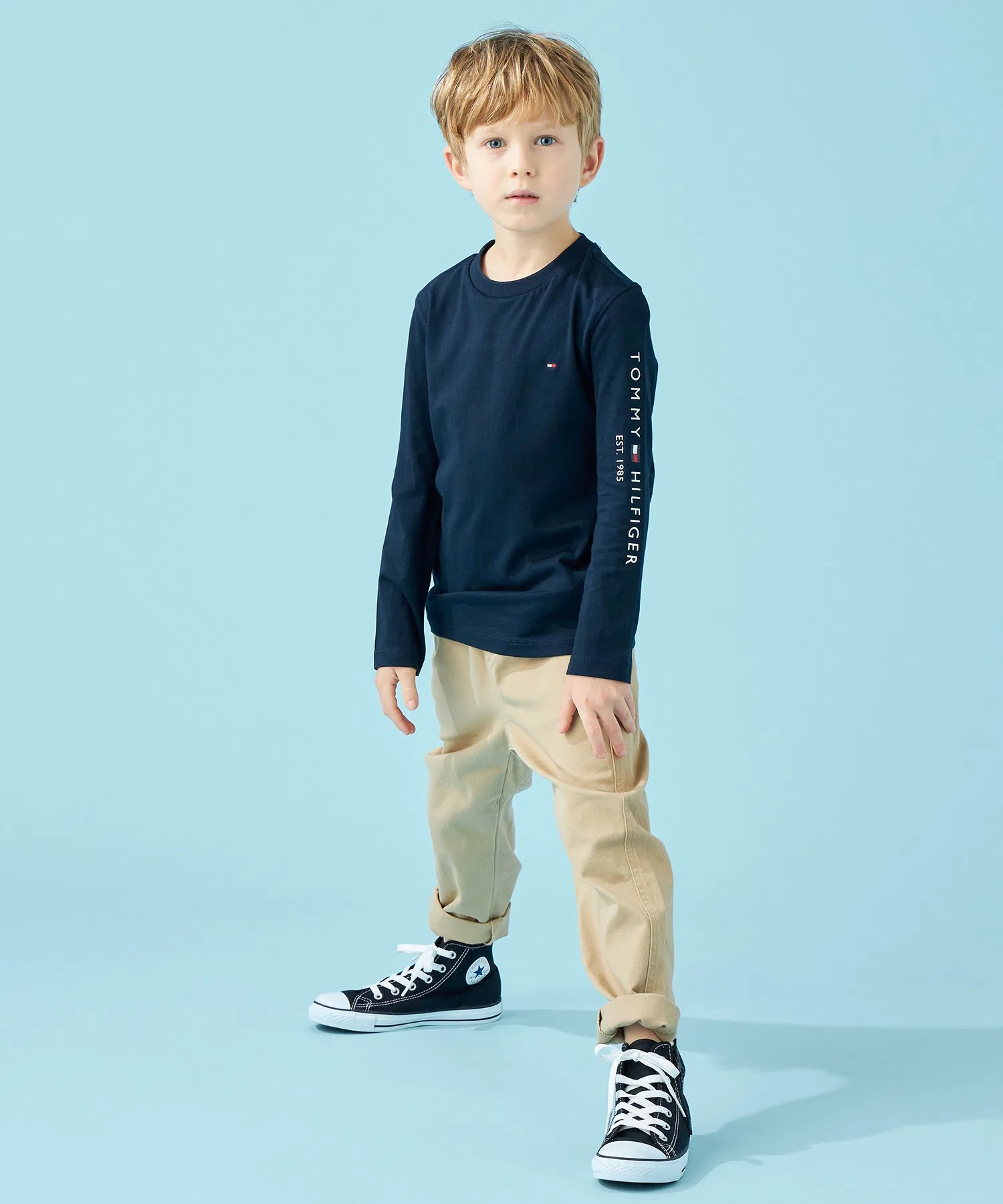 Детская футболка с логотипом TOMMY HILFIGER белая — фото 3