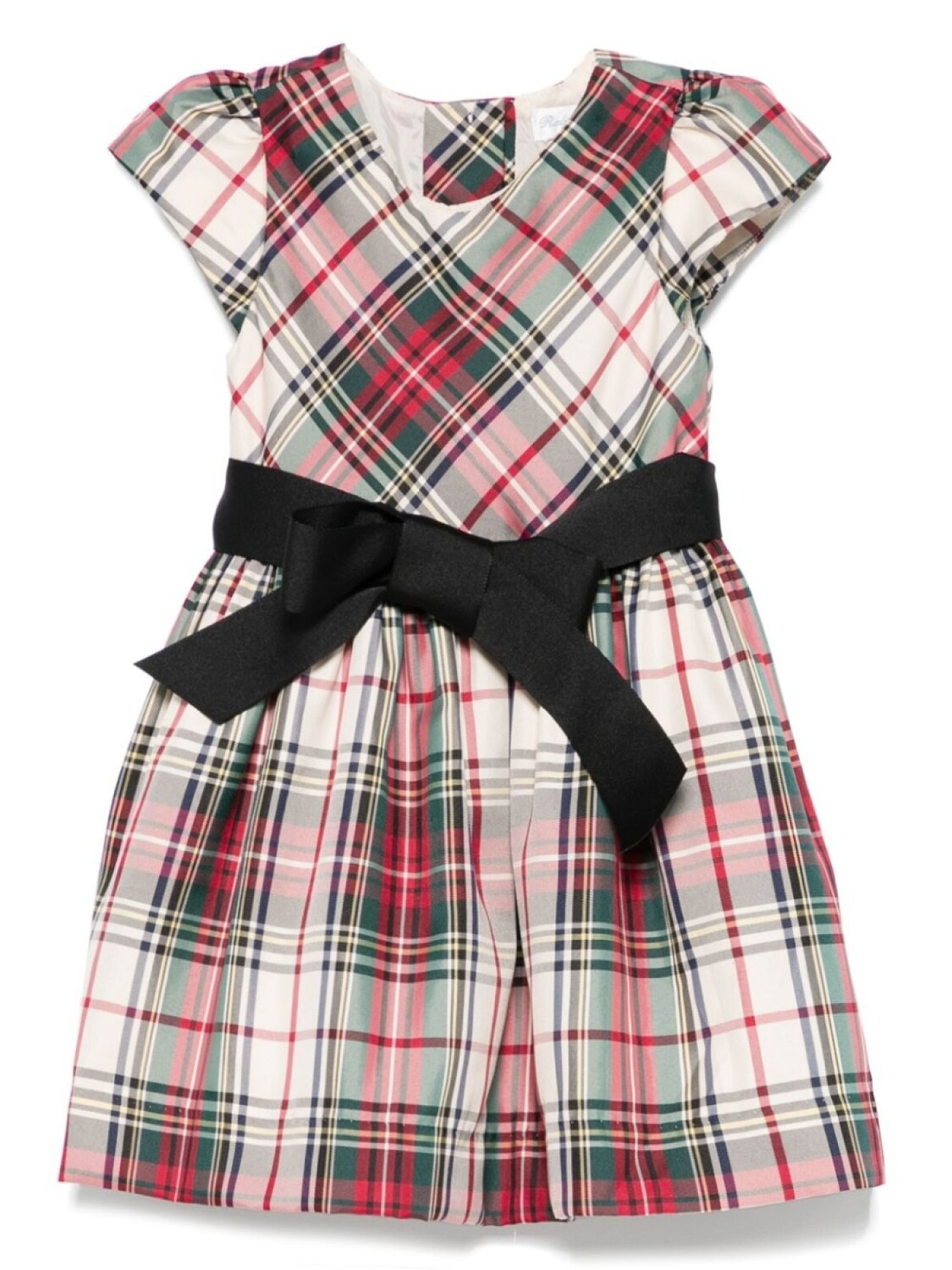 

Платье из твила в клетку Ralph Lauren Kids, серый