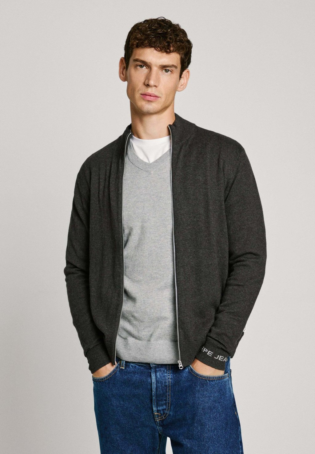 

Кардиган Pepe Jeans, темно-серый