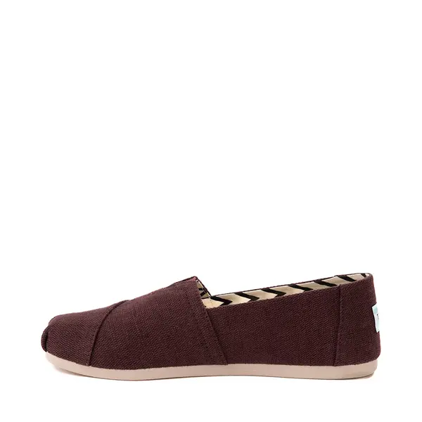 

Слипоны Womens TOMS Alpargata Slip-On Casual Shoe, бордовый