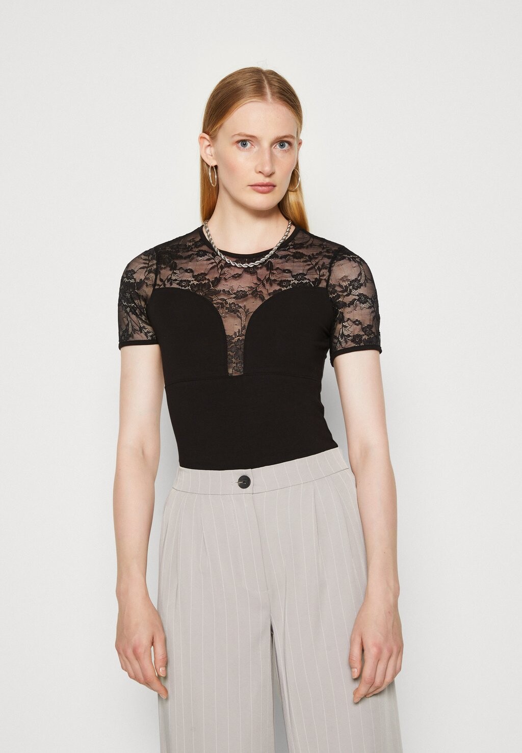 

Футболка с принтом Onljonna Bodystocking ONLY Tall, черный