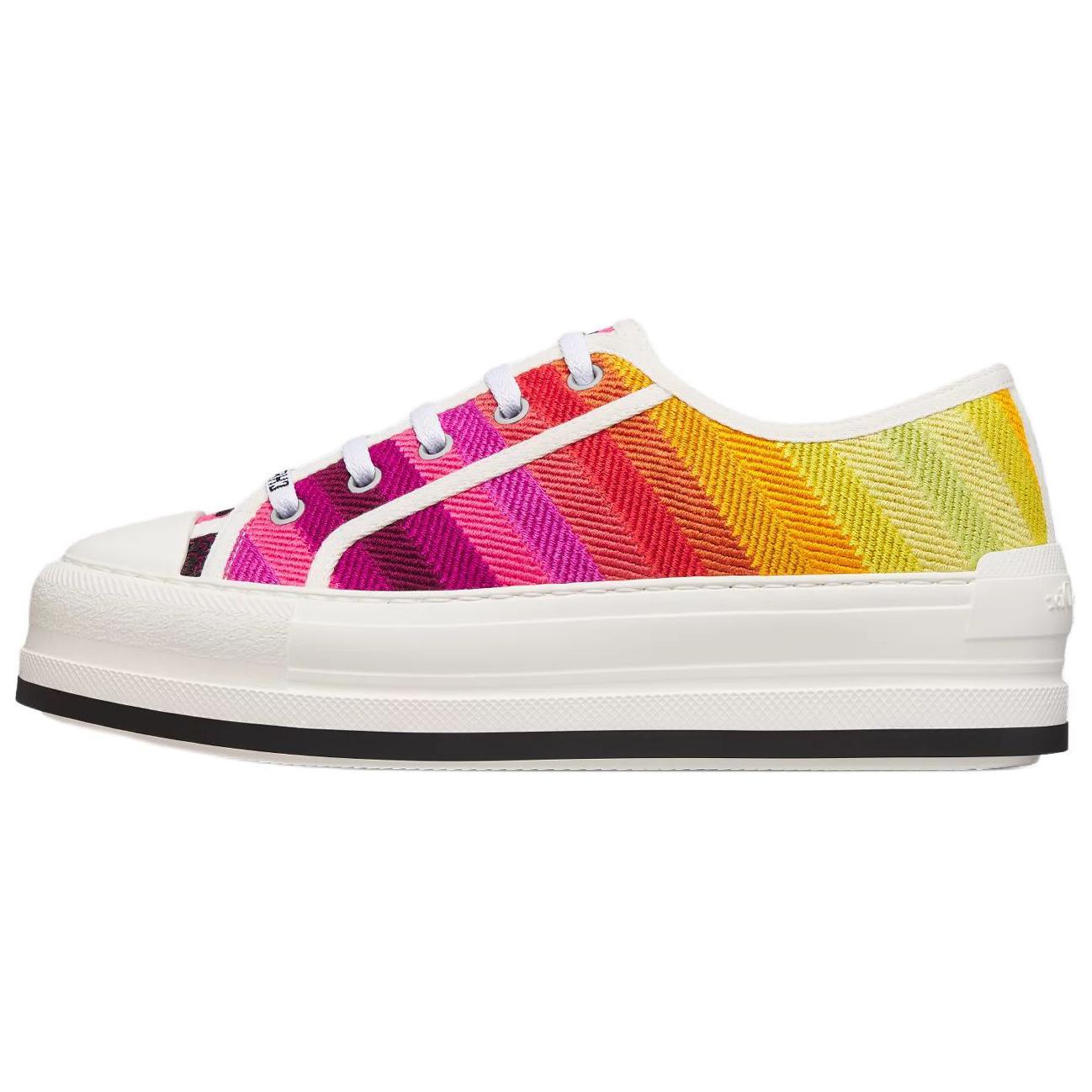 DIOR Туфли женские Miss Walk'n Low из парусины, розовые, желтые