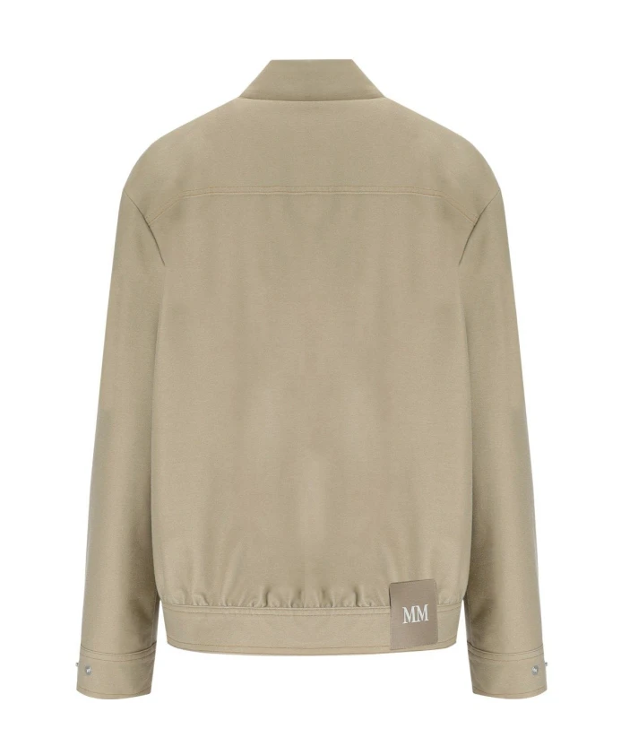 Бежевая куртка с эффектом джинсовой ткани и видимыми швами. Max Mara, бежевый — фото 2