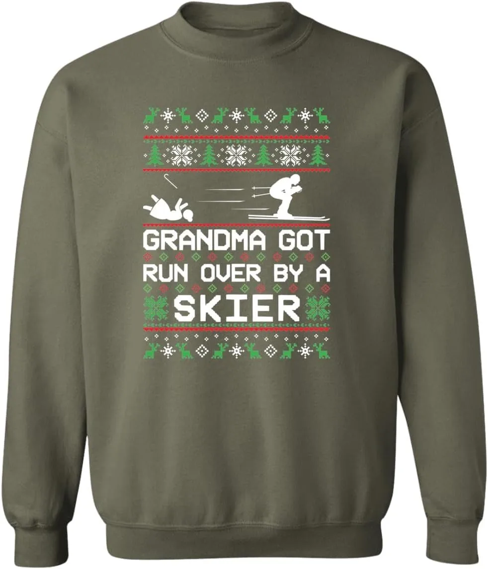 

Свитшот с принтом "Сбитая лыжником бабушка" Wheel Spin Addict