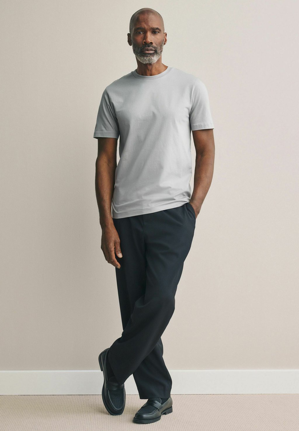Базовая футболка SUPIMA CREW NECK Next, серый — фото 4