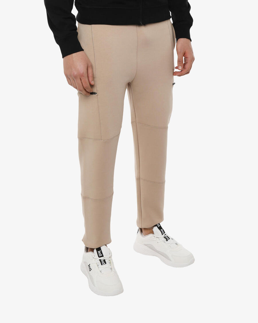 

JAKED Бежевые синтетические спортивные брюки для мужчин