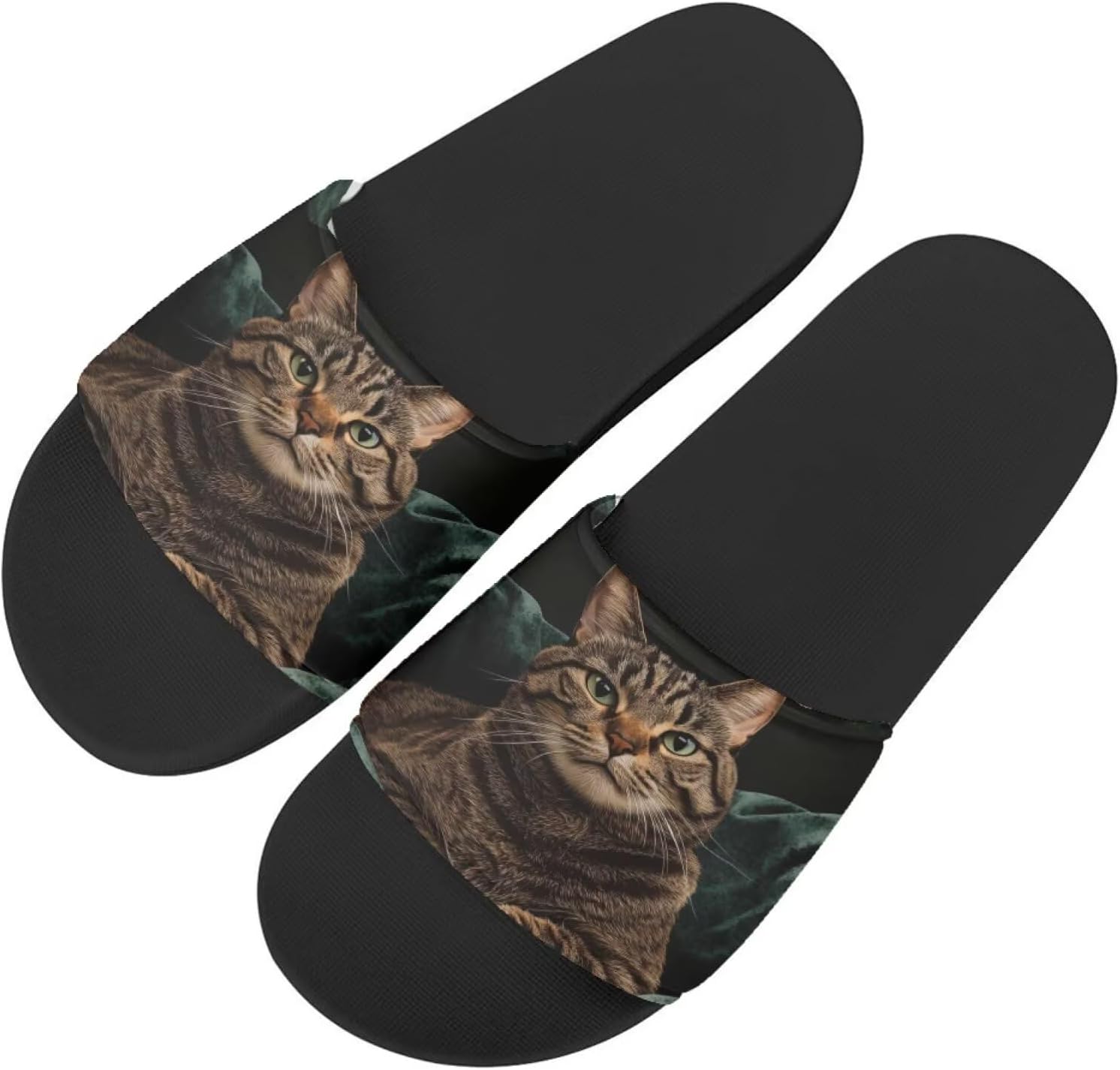 

Женские сандалии с принтом кошки, удобные тапочки, повседневные сандалии для дома, летние домашние тапочки, для улицы и дома, противоскользящие Getelinseng, оранжевый