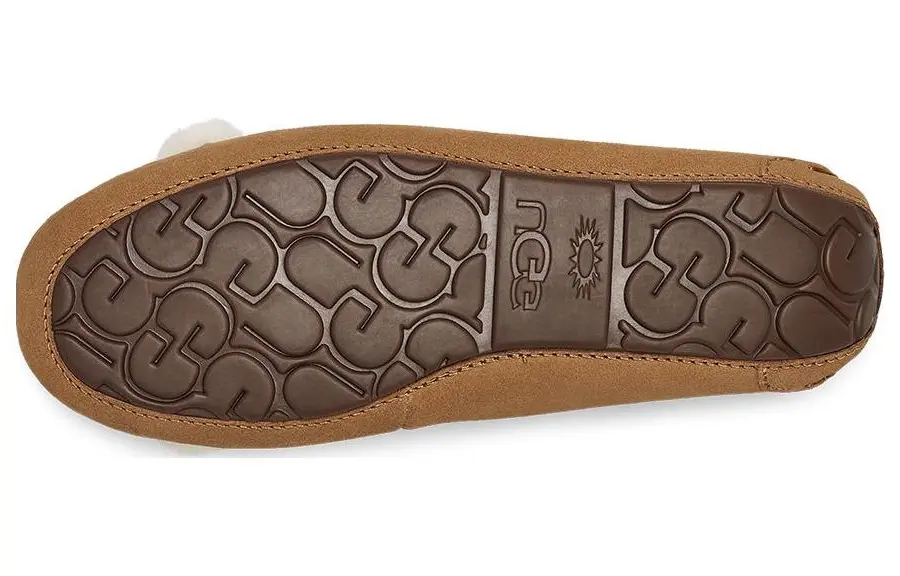 Женская повседневная обувь Женские низкие каштановые туфли Ugg, коричневый — фото 4