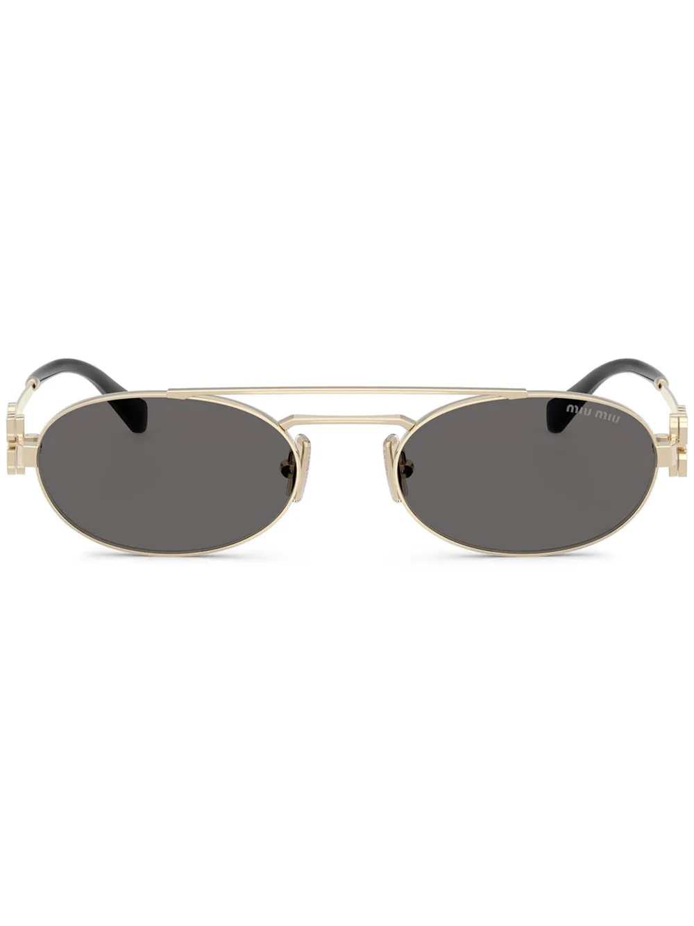 

Солнцезащитные очки с логотипом Miu Miu Eyewear, золотой