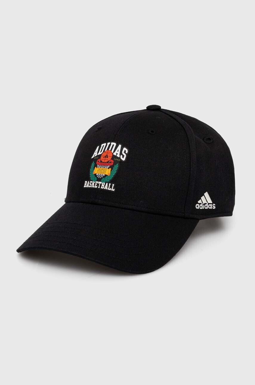 

Бейсболка Adidas из хлопка, черный