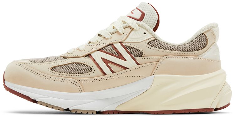 Кроссовки New Balance Loro Piana x 990v6 Made in USA 'Raw Cashew', кремовый — фото 3