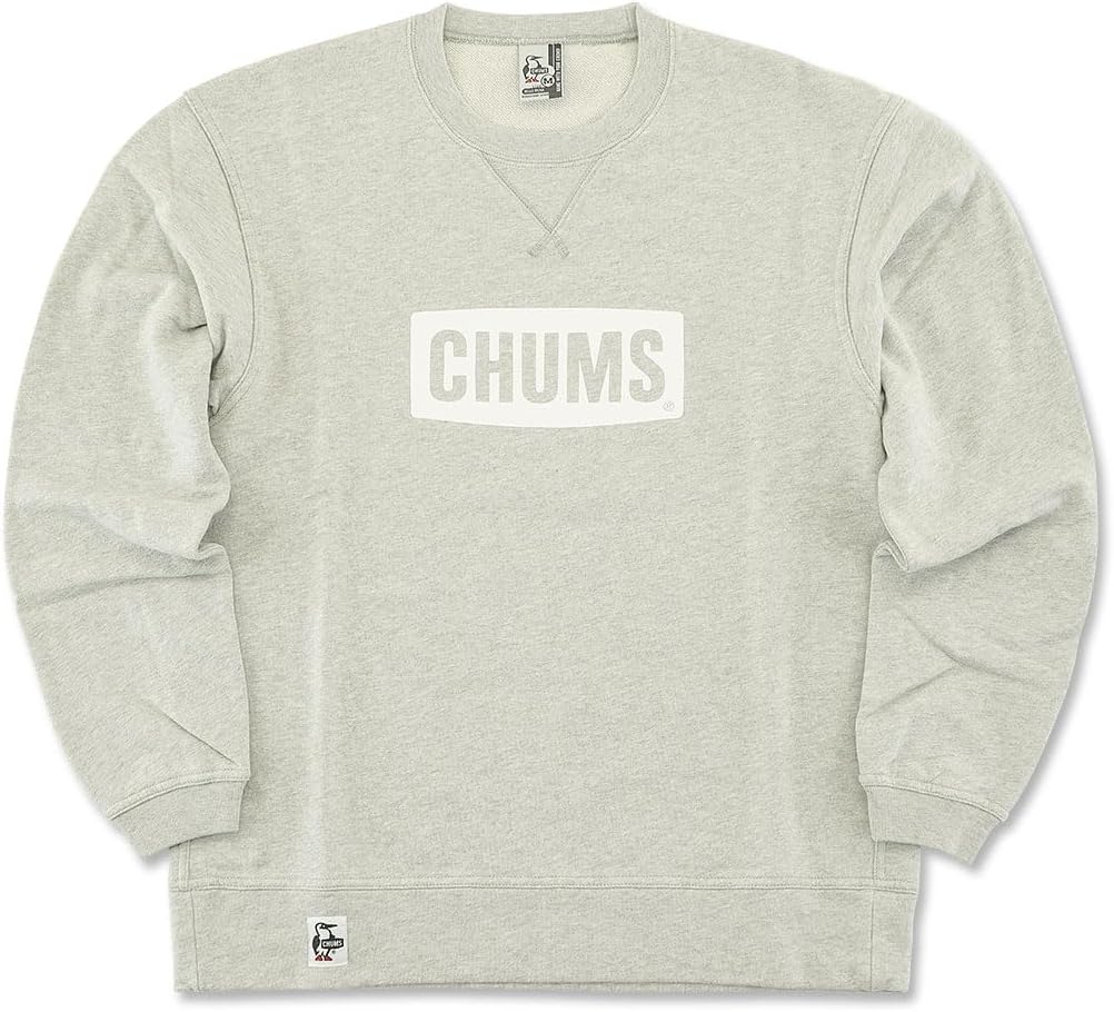 

Мужская толстовка CHUMS с логотипом и круглым вырезом, модель LP, белый/серый