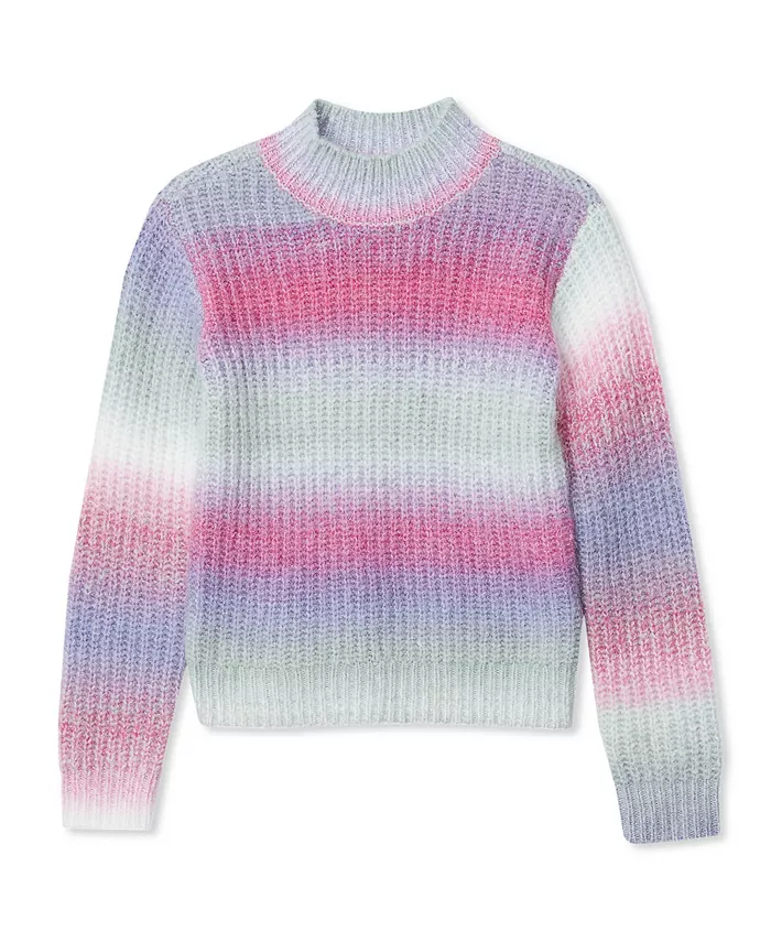 

Плотный вязаный свитер для девочек Lands' End, синий