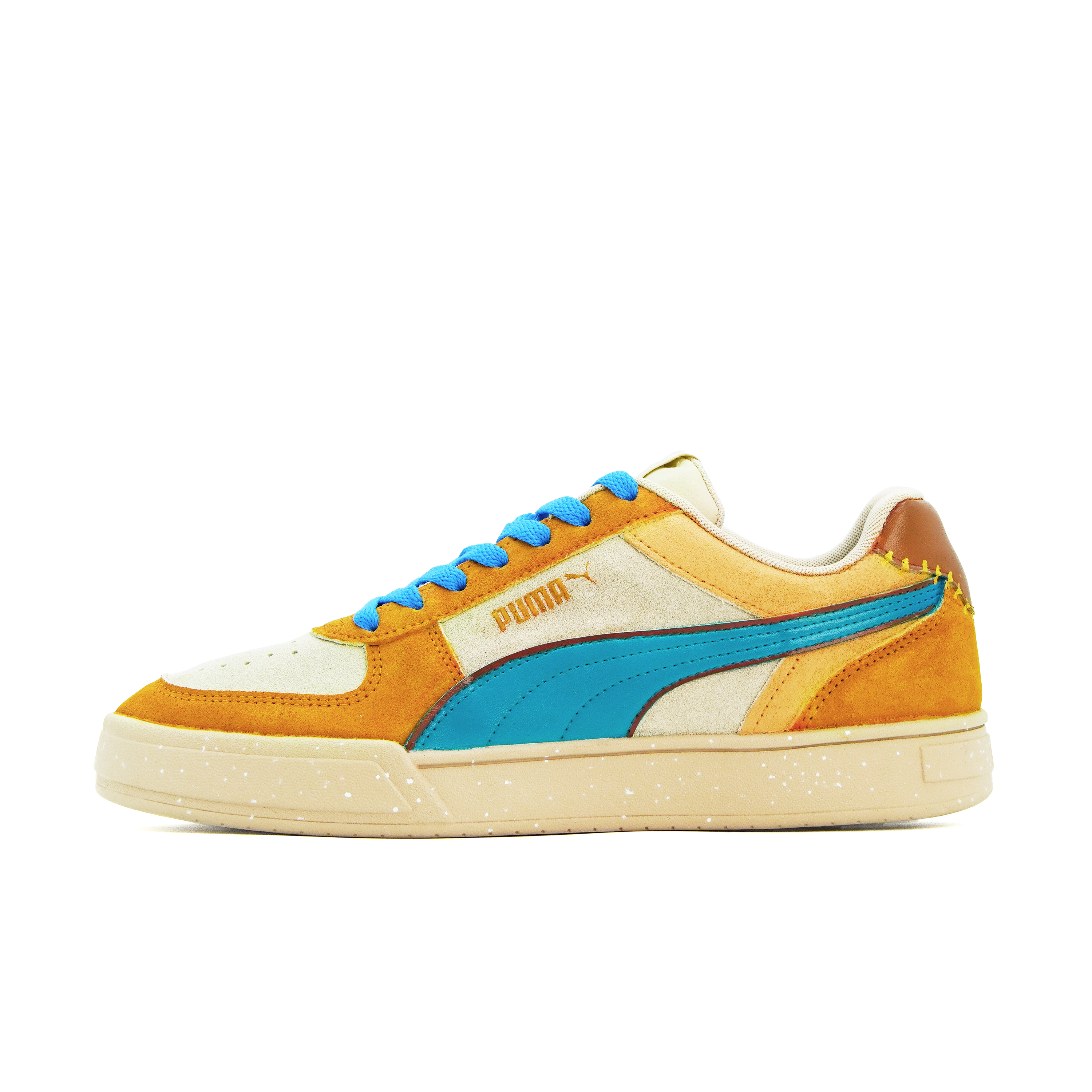 

PUMA Caven Y VELE Quality, Desert Sunset, устойчивые к истиранию низкие скейтборд-кроссовки Unisex, имбирно-желтый