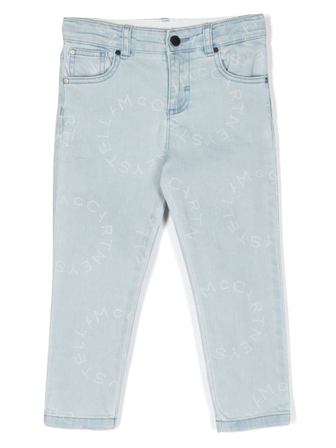 

Stella McCartney Kids узкие джинсы с логотипом, синий