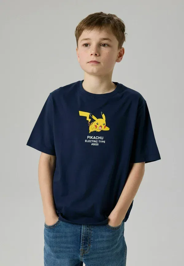 Футболка Name It Nkmjyk pokemon ss nreg top box noos sky print t-shirt, темно-синий