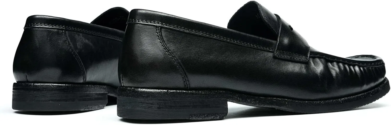 Лоферы мужские из конской кожи, Loafers A038-2, черный WinDhana — фото 3