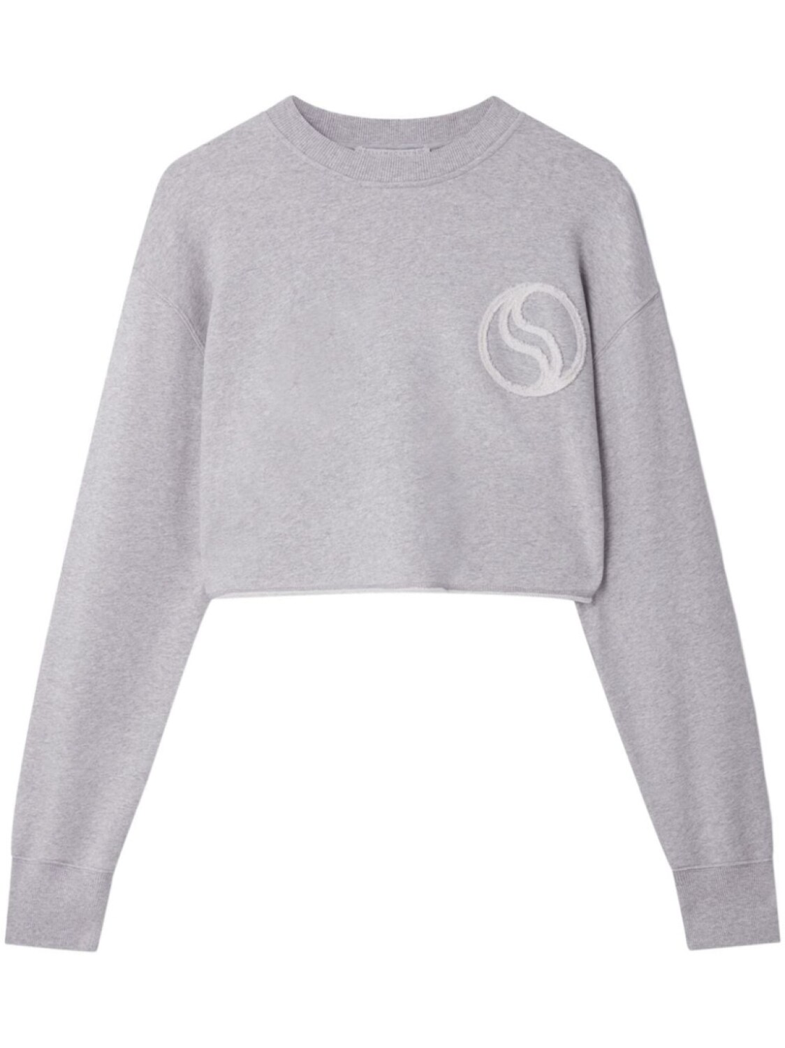 

Stella McCartney укороченная толстовка S-Wave, серый