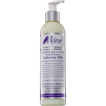 

Heavenly Halo Herbal Hair Tonic & Soy Milk Глубокое увлажнение Смягчающее молочко 8 унций The Mane Choice
