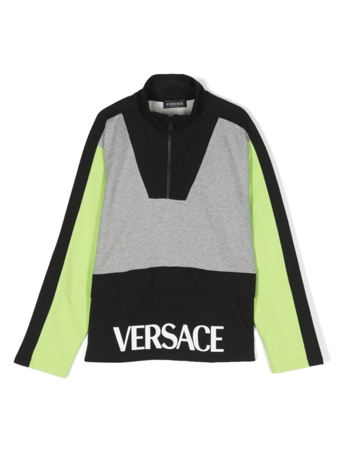

Versace Kids футболка в стиле колор-блок, черный