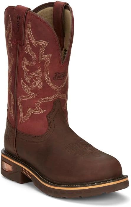 

Мужские ботинки Justin Boots CR4007 Resistor 11 водонепроницаемые, Whiskey