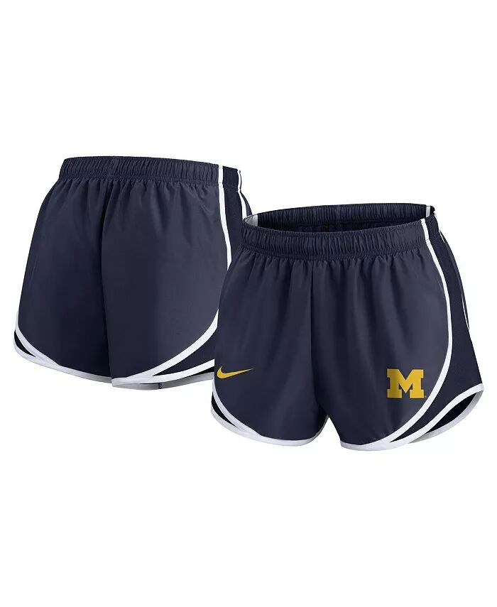 

Женские шорты Navy Michigan Wolverines Primetime Tempo Performance Nike