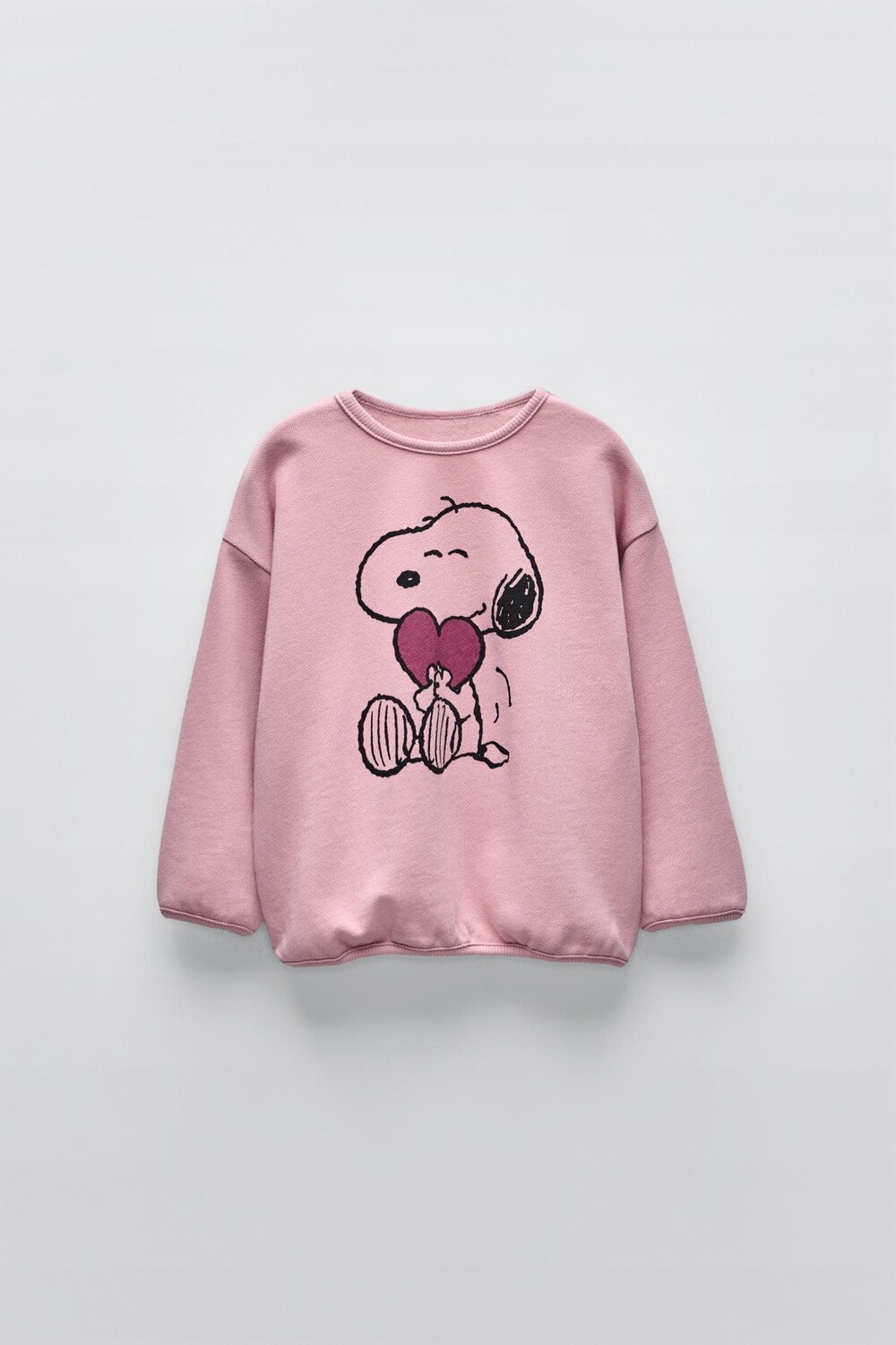 

Лонгслив с принтом Snoopy Peanuts ZARA, светло-розовый