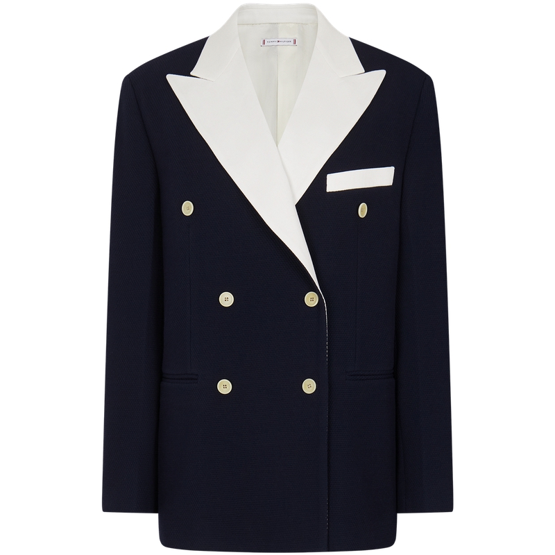 

Tommy Hilfiger Текстурированный блейзер, Navy Blue 410