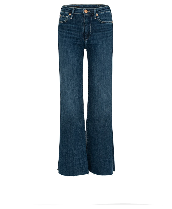 

Джинсы Клеш mija с расклешенной ширинкой на пуговицах True Religion, синий