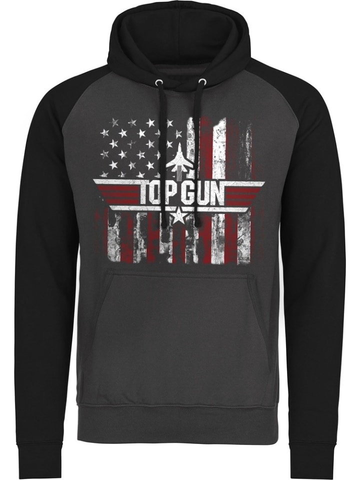 

Толстовка серого цвета TOP GUN