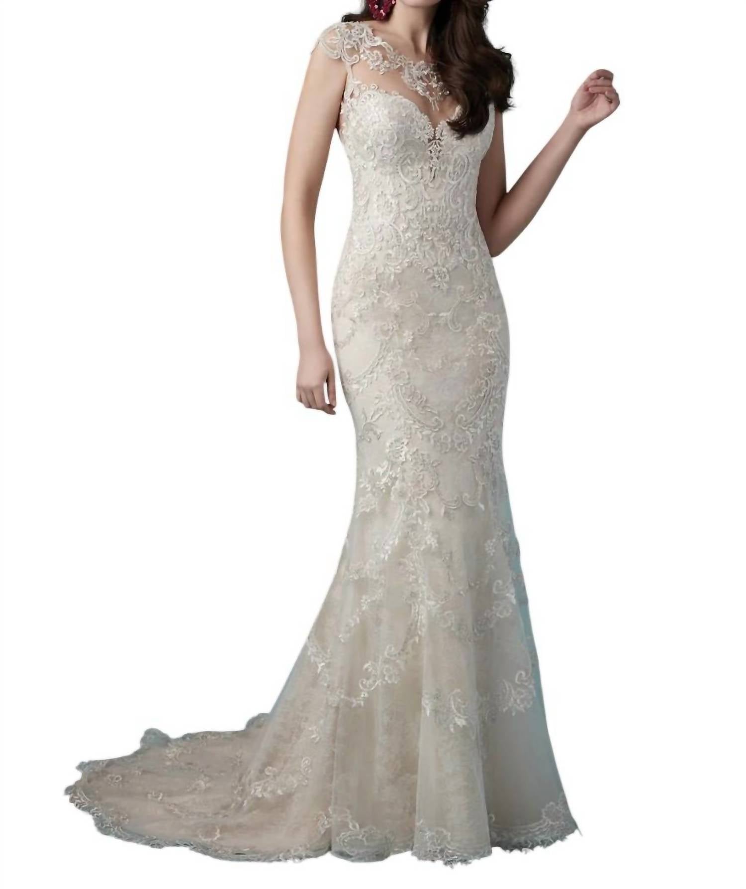 

Свадебное платье Eileen цвета слоновой кости/телесного цвета Maggie Sottero