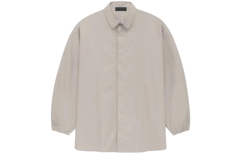 

Футболка на пуговицах Fear Of God Essentials, Дымчато-серый/Серебристо-серый