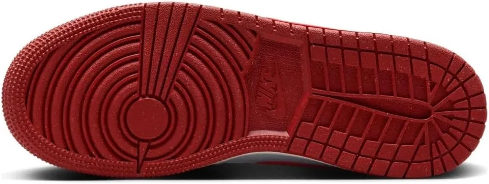 Кроссовки Nike Air Jordan 1 Mid Se, белые/коралловые/красные/песочные — фото 4