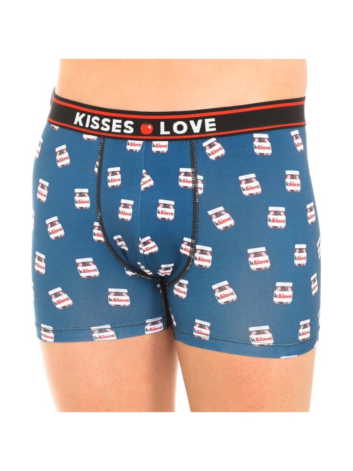 

Боксеры Kisses and Love, синий