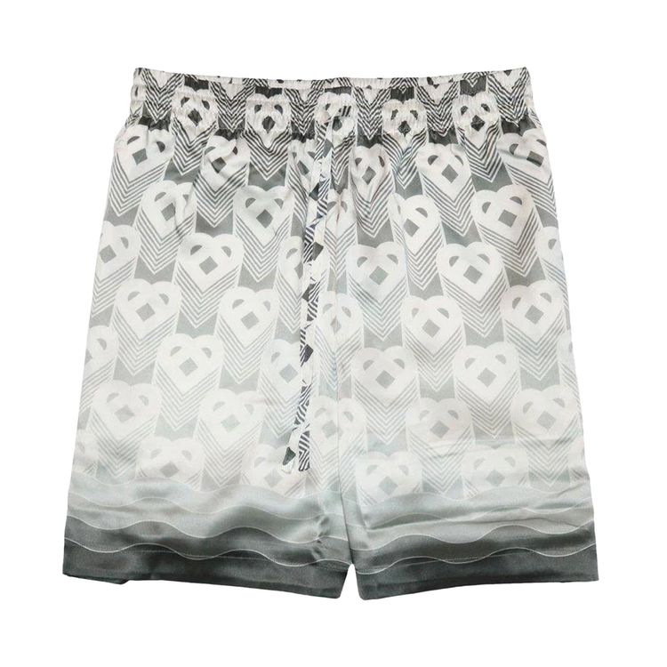 

Шорты Casablanca Drawstring Shorts Grey Gradient, серый