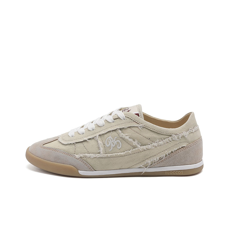 BLOCCO5 Женские низкие повседневные кеды светло-хаки, цвет Light Khaki
