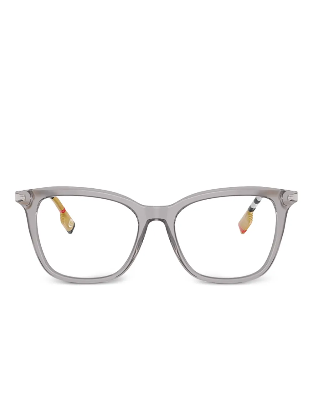 

Очки «кошачий глаз» в клетку Burberry Eyewear, серый