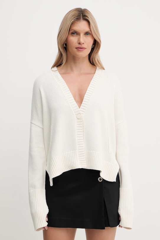 

Хлопковый кардиган Armani Exchange, бежевый