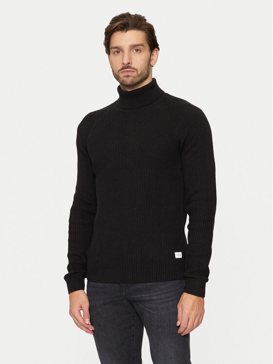 

Свитер с высоким воротником обычного кроя Jack&Jones, черный